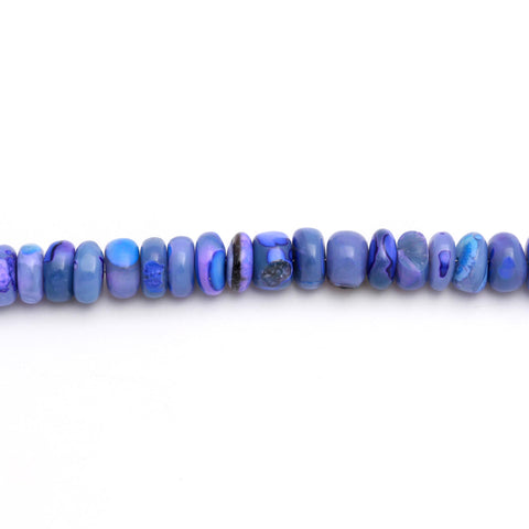 Sapphire Purple Rondell Smooth Natural Beads 8 Inches Strands