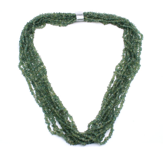 Apatite Green Chips Smooth Natural Beads 34 Inches Strands