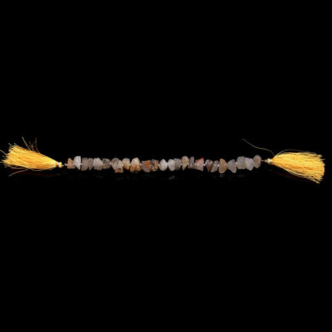 Golden Rutilated Quartz Raw Straight Drilled Faceted Natural Beads