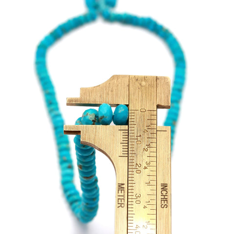 Sleeping Beauty Turquoise Blue Rondelle Faceted Natural Beads 16 inches Strands