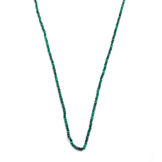 Emerald Shaded Green Round Faceted Natural Beads 12.5 inches strands