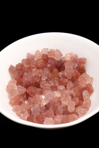 Strawberry Quartz Pink Raw Faceted Natural Beads