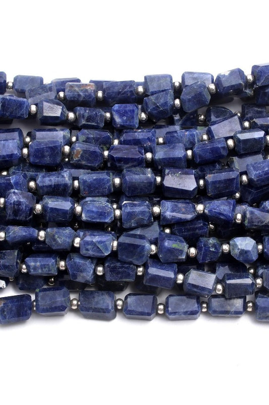 Lapis Lazuli Blue Nugget Faceted Natural Beads