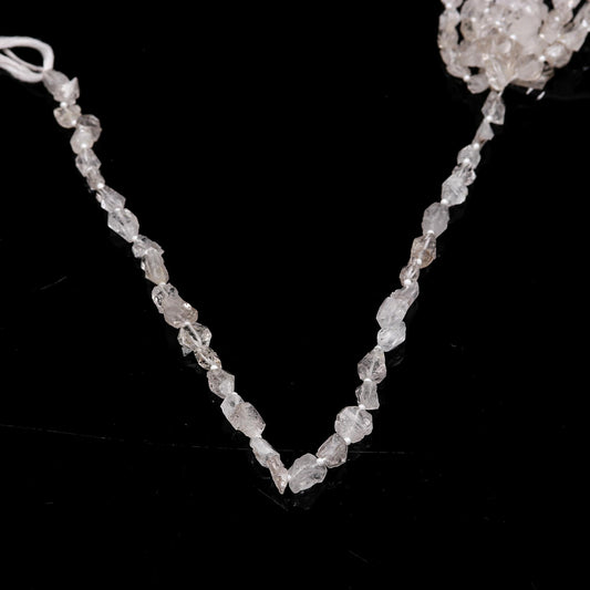 Herkimer Quartz White Diamond Raw Smooth Natural Beads 16 Inches Strands