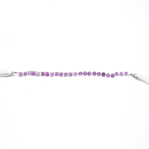 Amethyst Pink Onion Faceted Natural Beads 8 Inches Strands