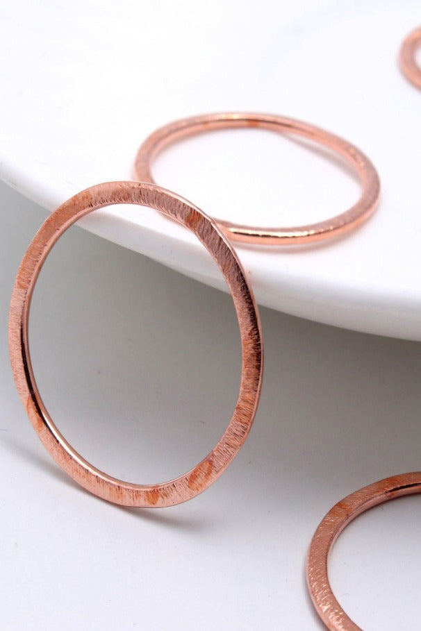 Copper Coated Brass Outline 20MM & 28MM Circle Blank