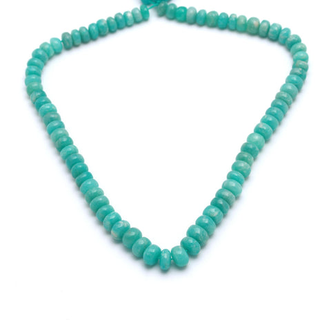 Chrysoprase Green Rondelle Smooth Natural Beads 16 inches strands