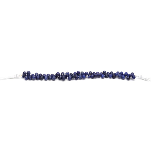 Lapis Lazuli Blue Drop Faceted Natural Beads 8 Inches Strands