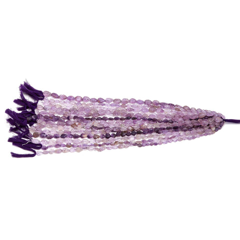 Ametrine Purple Leaf Carving Natural Beads 15 Inches Strands