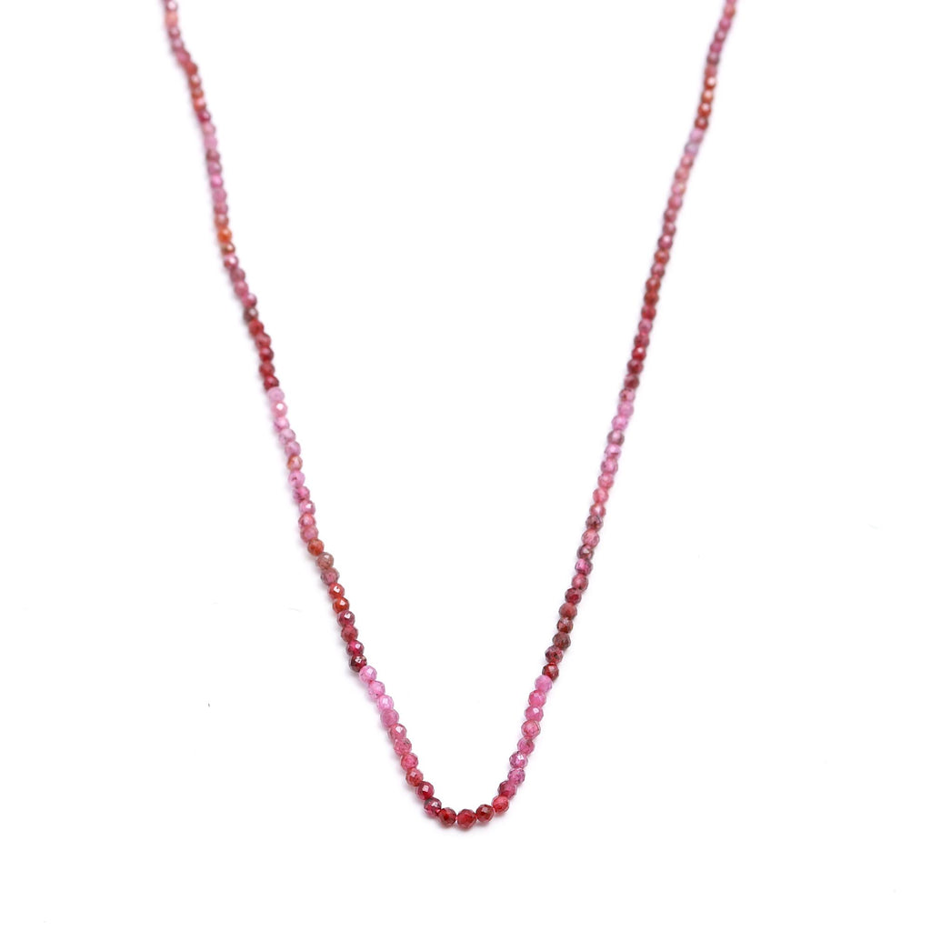 Ruby Shaded Red Round Faceted Natural Beadsn123.5 inches strands