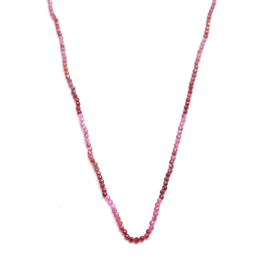 Ruby Shaded Red Round Faceted Natural Beadsn123.5 inches strands