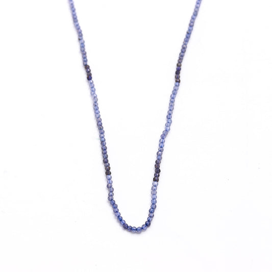 Blue Sapphire Shaded Blue Round Faceted Natural Beads 12.5 inches strand