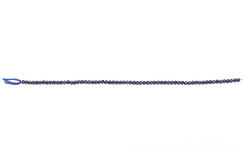 Lapis Lazuli Blue Round Smooth Natural Beads