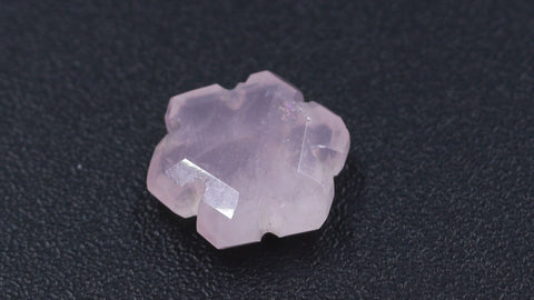 Rose Quartz Pink Shuriken Carving Natural 12 MM Stone