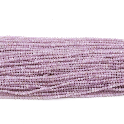 Phosphosidierite Lavender Round Faceted Natural Beads 12.5 inches strands