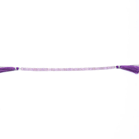 Amethyst Pink Tire Faceted Natural Beads 8 Inches Strands