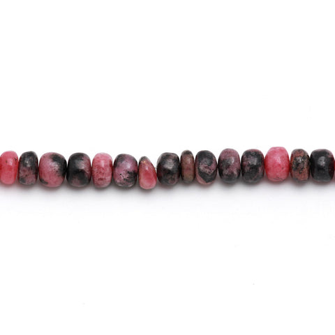 Rhodochrosite Red Rondell Smooth Natural Beads 8 Inches Strands