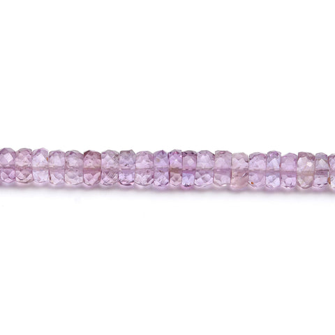 Amethyst Pink Tire Faceted Natural Beads 8 Inches Strands