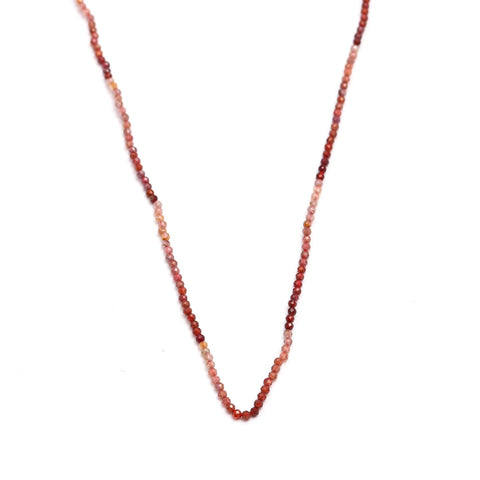 Ruby Shaded Red Round Faceted Natural Beads 12.5 inches strands