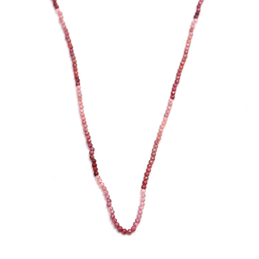 Ruby Shaded Red Round Faceted Natural Beads 12.5 Inches strands