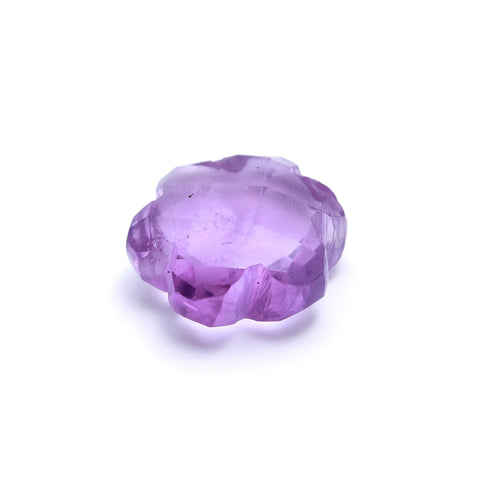 Amethyst Purple Petal Flower Faceted Natural 9 MM Stone