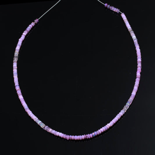 Ethiopian Opal Purple Tire Smooth Natural Beads 16 Inches Strands