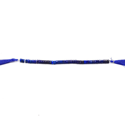 Lapis Lazuli Blue Nut Faceted Natural Beads 8 inches Strands