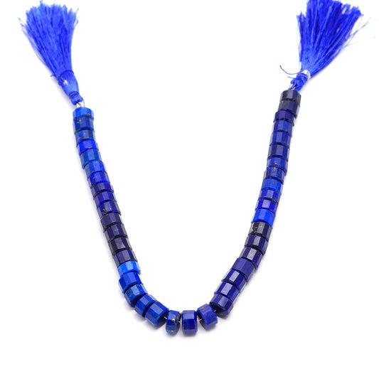 Lapis Lazuli Blue Nut Faceted Natural Beads 8 inches Strands