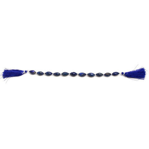 Lapis Lazuli Blue Dew Drop Faceted Natural Beads