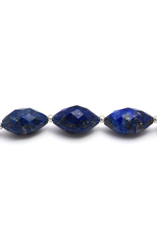 Lapis Lazuli Blue Dew Drop Faceted Natural Beads