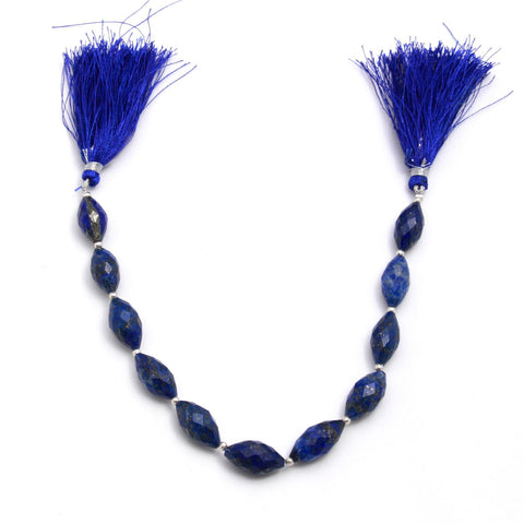 Lapis Lazuli Blue Dew Drop Faceted Natural Beads