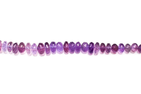 Amethyst Dark Blue Rondelle Faceted Natural Beads