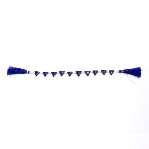 Lapis Lazuli Blue Triangle Faceted Natural Beads