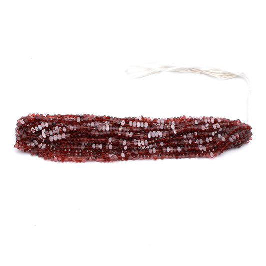 Garnet Red Oval Smooth Natural Beads 16 Inches Strands