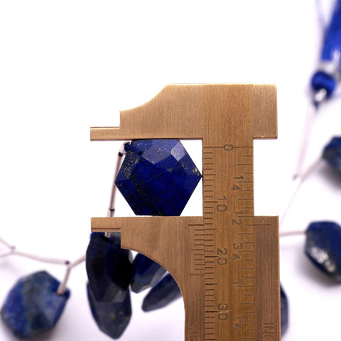 Lapis Lazuli Blue Hexagon Faceted Natural Beads