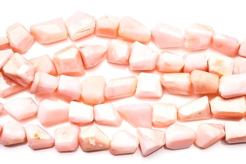 Pink Opal Pink Nuggets Faceted Natural Beads