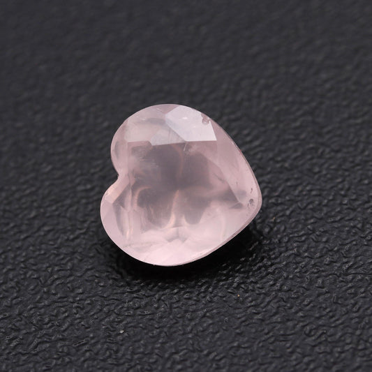 Rose Quartz Pink Heart Carving Natural Beads 9 mm Stone