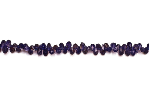 Iolite Blue Drops Faceted Natural Beads