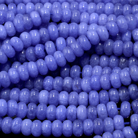 Tanzanite Purple Rondell Smooth Natural Beads 13 Inches Strands