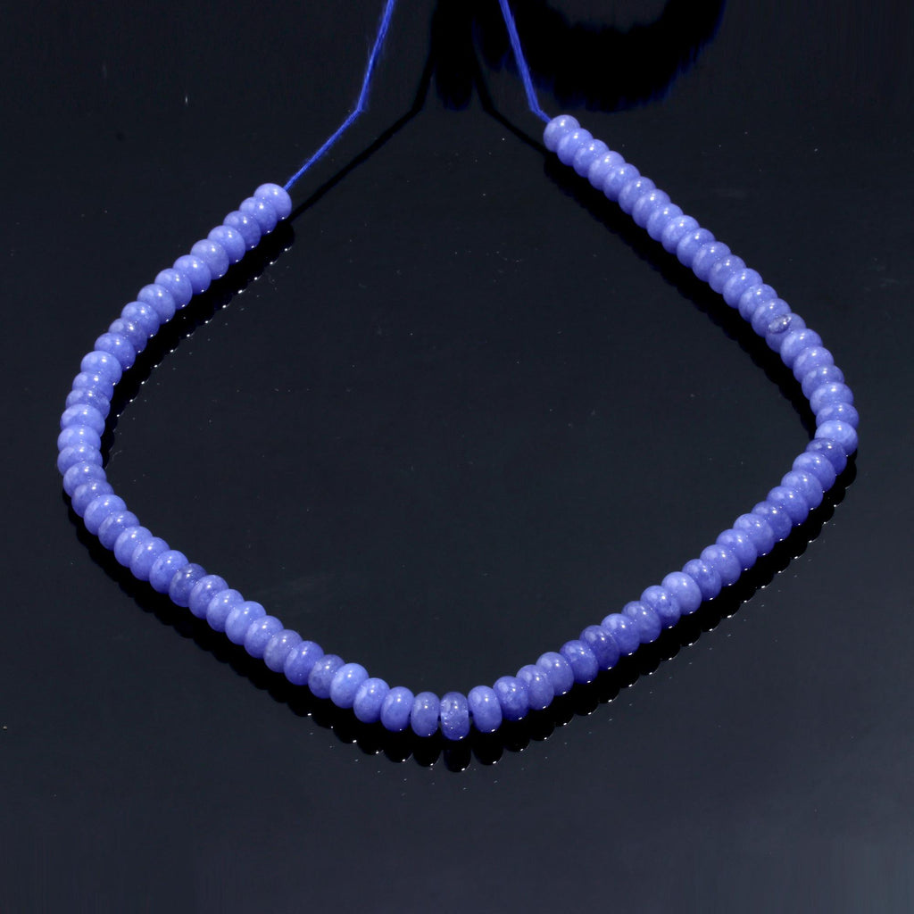 Tanzanite Purple Rondell Smooth Natural Beads 13 Inches Strands