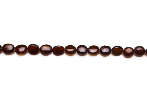 Garnet Brown Oval Smooth Natural Beads