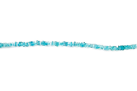 Apatite Blue Square Chips Smooth Natural Beads