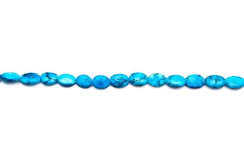 Turquoise Blue Oval Faceted Natural Beads