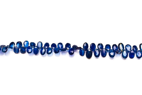 Kyanite Blue Pear Faceted Natural Beads