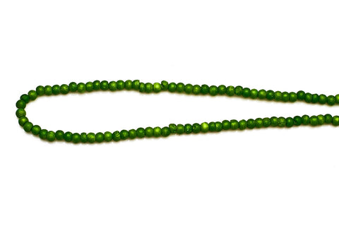 Bone Item Green Rondelle Smooth Dyed Beads