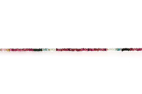 Tourmaline Multi Rondelle Smooth Natural Beads