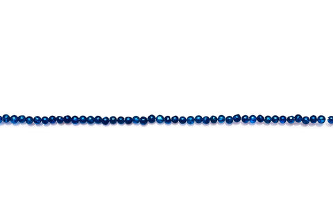 Neon Apatite Blue Rondelle Smooth Coating Beads