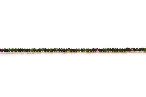 Ruby Zoisite Green Rondelle Faceted Natural Beads