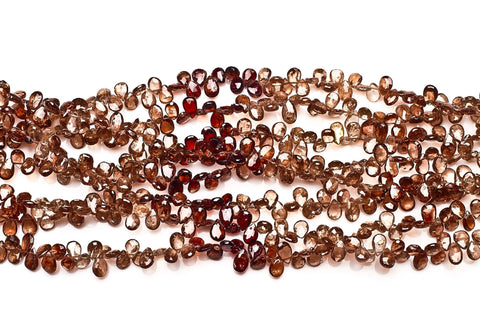 Zircon Gold Pear Faceted Natural Beads