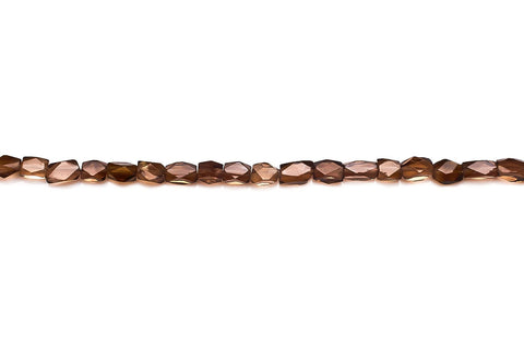 Smoky Quartz Brown Oval Faceted Natural Beads